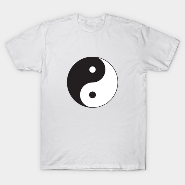 Classic Yin Yang symbol T-Shirt by kallyfactory